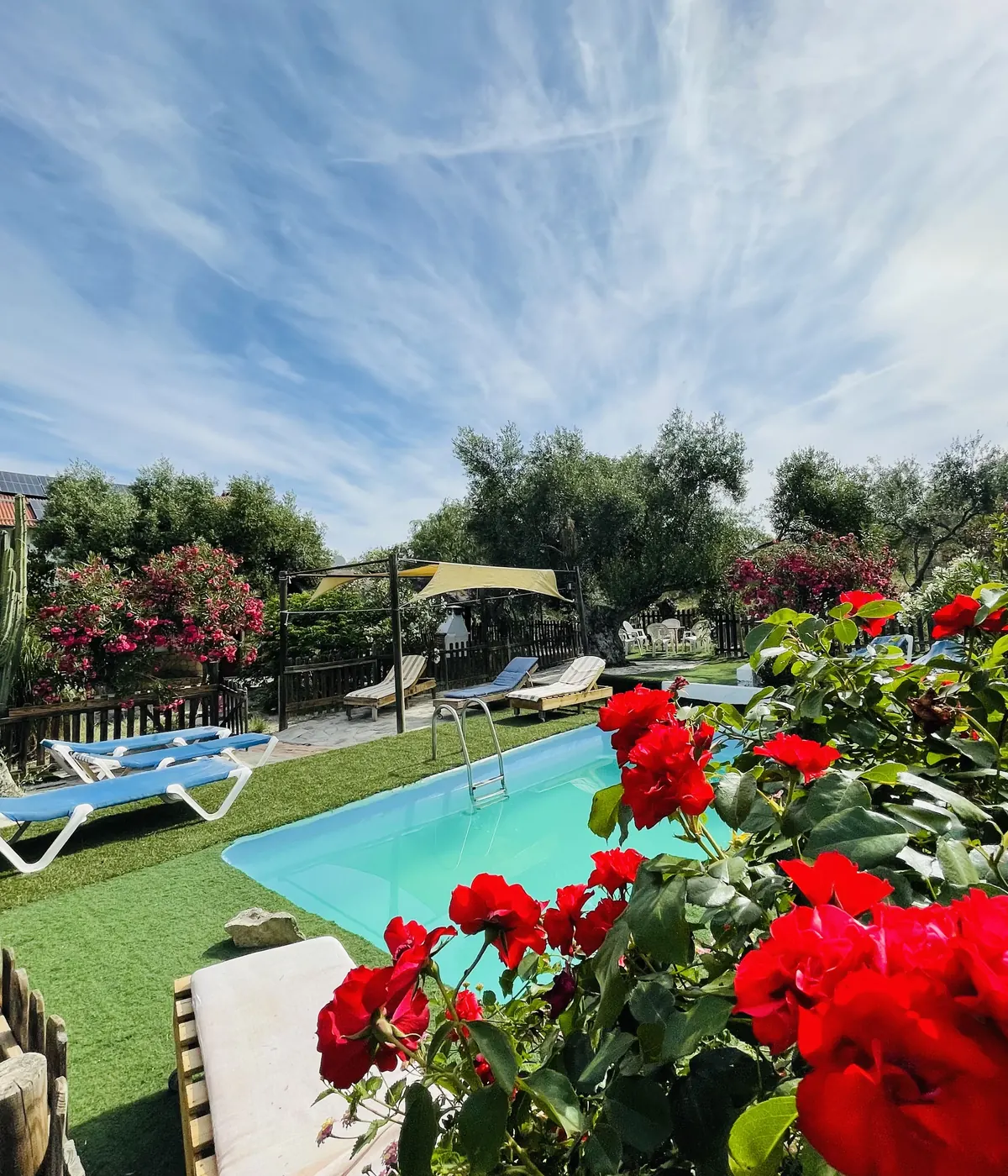 Piscina privada de Cortijo Belén, casa rural para 20 personas en Pruna